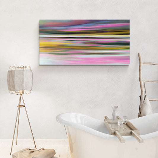 Modern Abstract Landscape Wall Art Giclee Print on Stretched Canvas