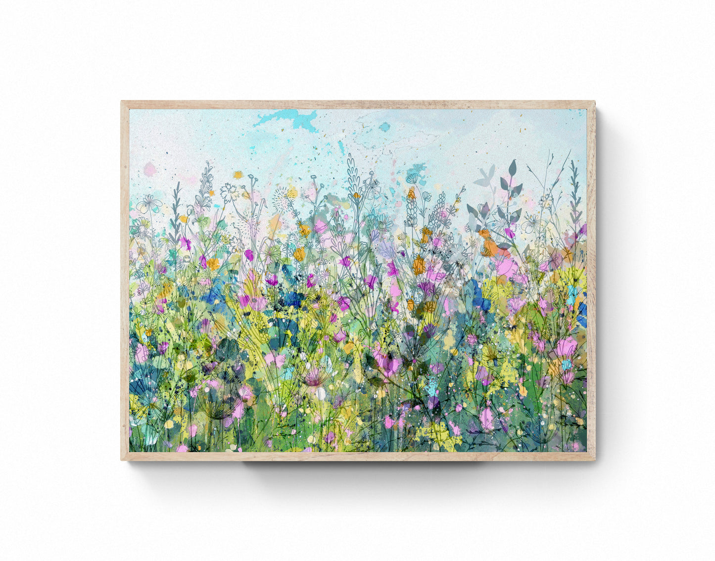 flower meadow wall art
