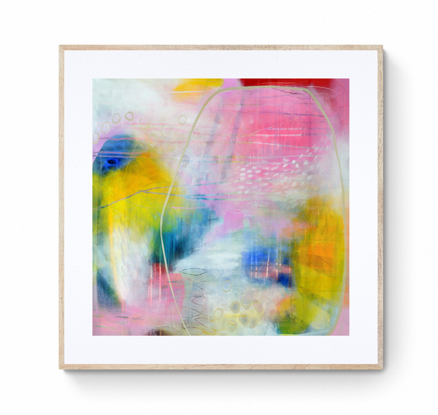 Contemporary Abstract Art Giclee Print on Stretched Canvas or Fine Art Paper - ML1