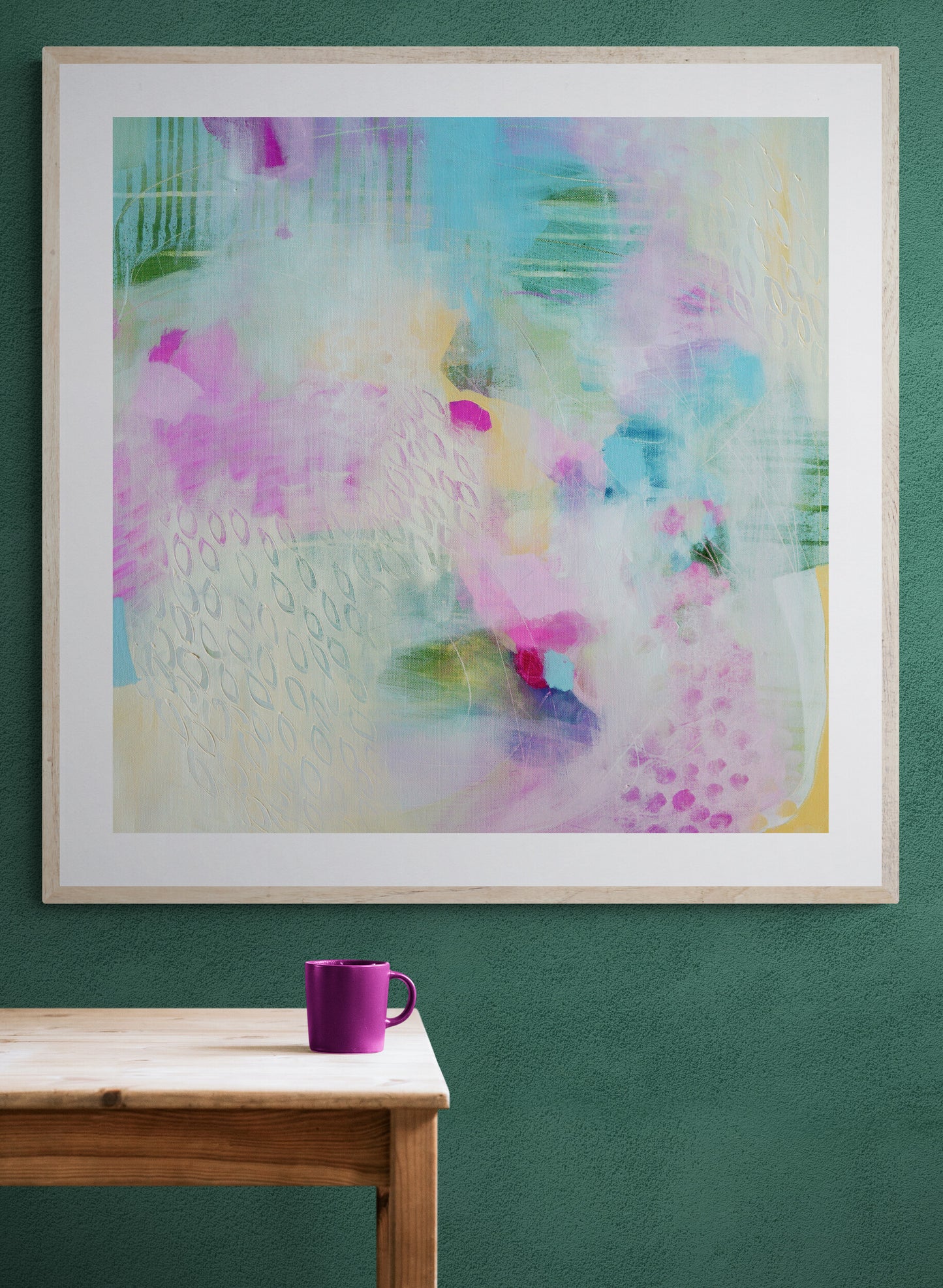 Vibrant Abstract Art Giclee Print on Stretched Canvas or Fine Art Paper - IL20
