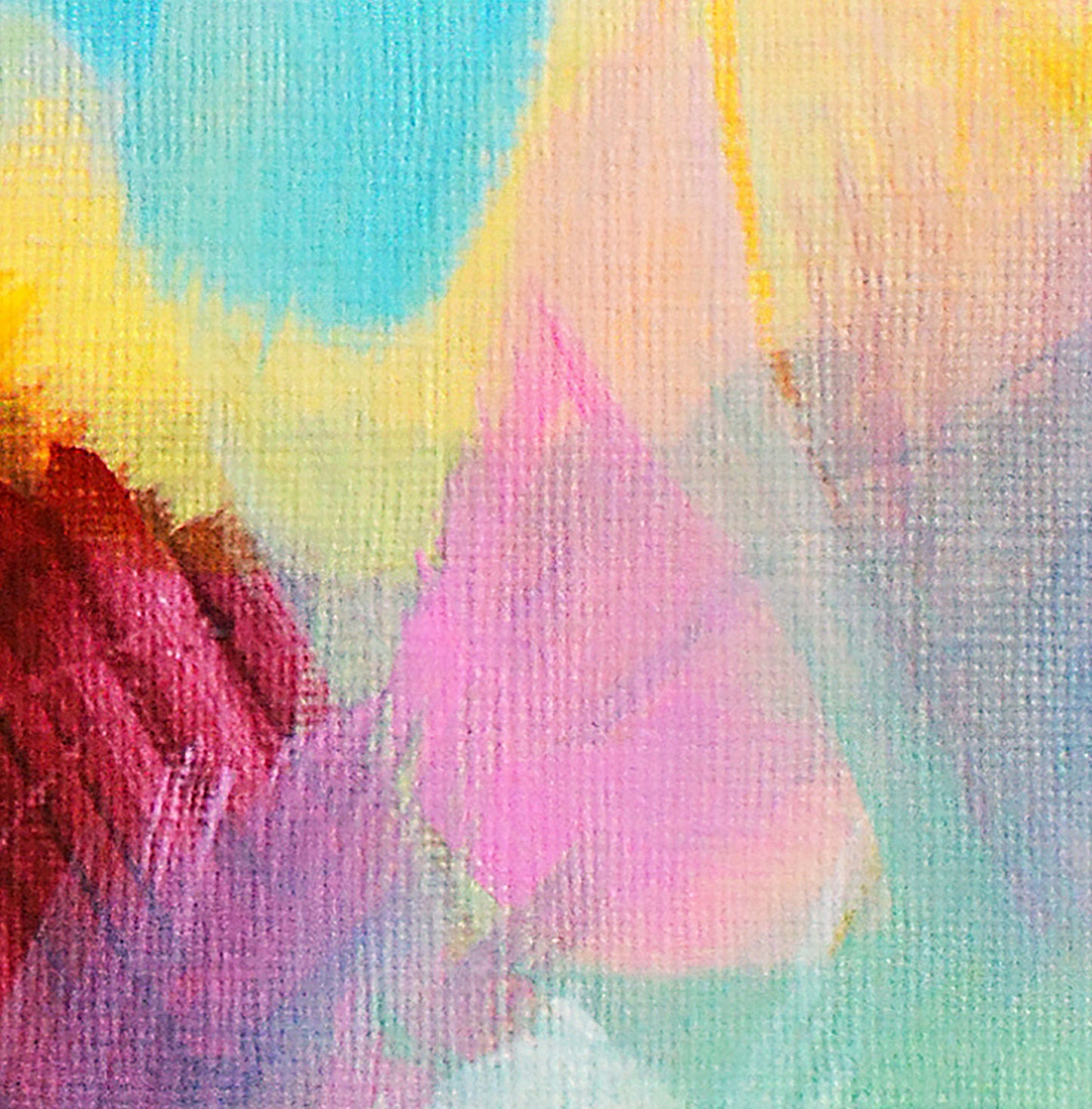Multicoloured Abstract Art Giclee Print on Stretched Canvas or Fine Art Paper - Henrietta