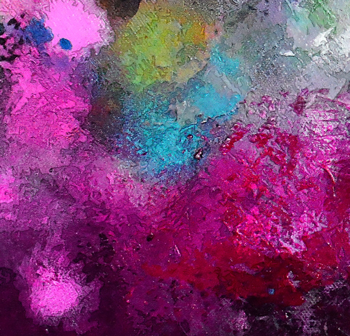Large Panoramic Abstract Wall Art Giclee Print on Stretched Canvas
