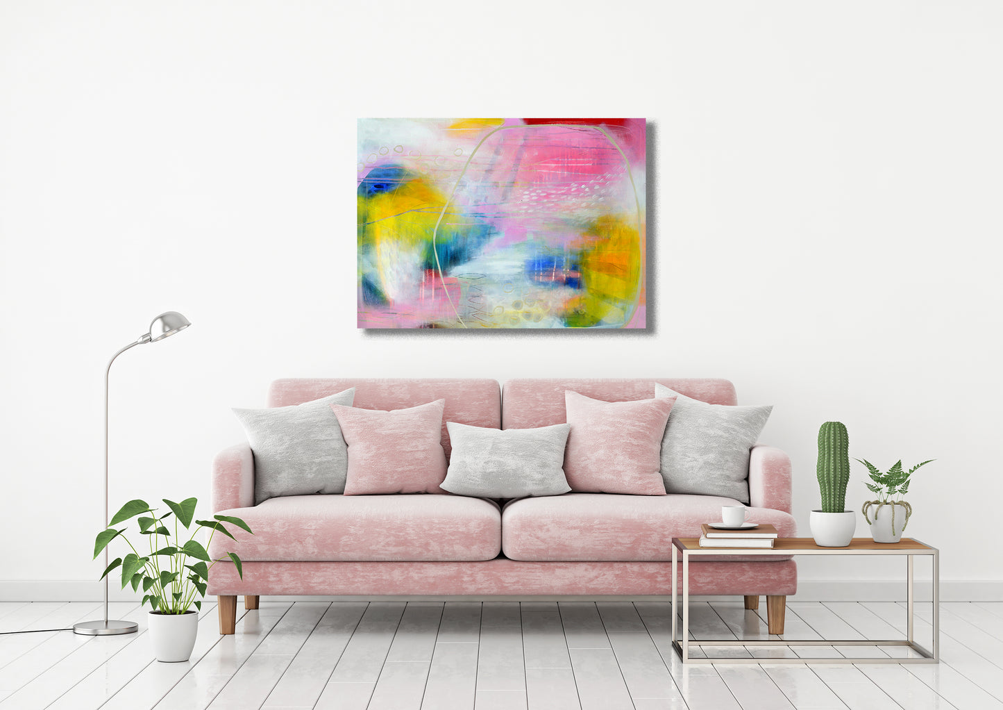 Contemporary Abstract Art Giclee Print on Stretched Canvas or Fine Art Paper - ML1